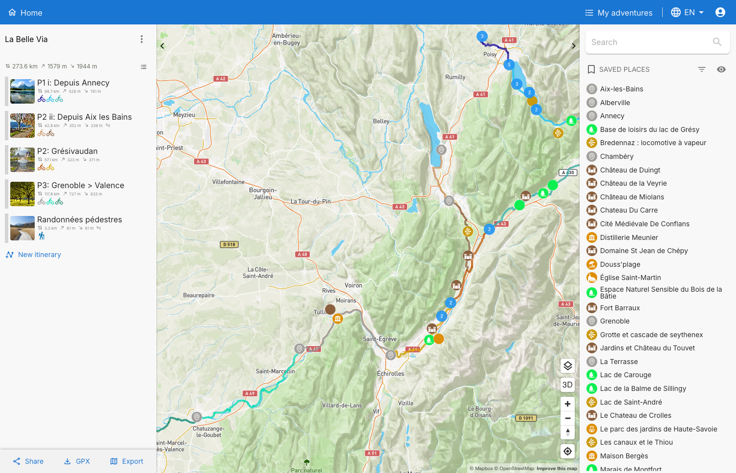 Locamino app interface